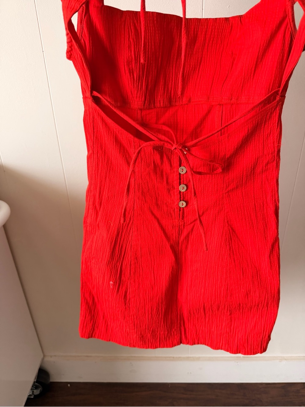Free People Jordi Mini Dress, Bright Red, XS - Picture 4 of 5